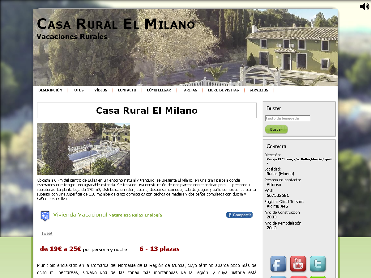 Casa Rural El Milano