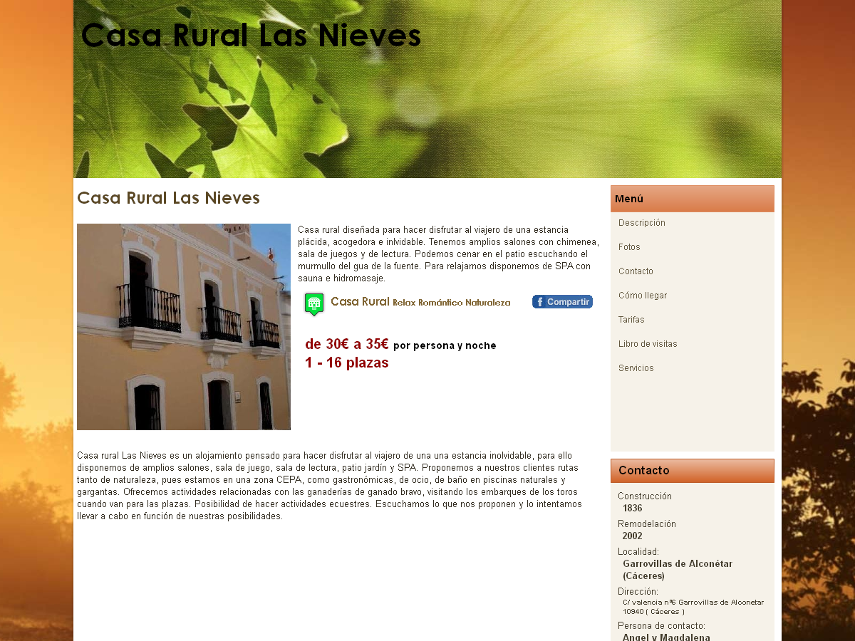 Casa Rural Las Nieves