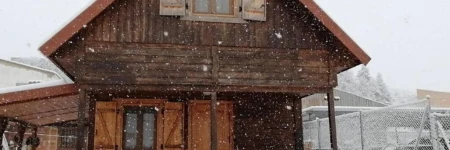 Cabaña de madera especial y acogedora