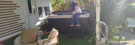 Caravana en la huerta