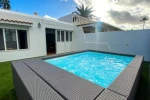 2 bedrooms bungalow with shared pool jacuzzi and terrace at Maspalomas